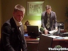 Gaysex office hunks hardcore fuckfest