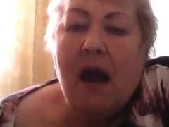 Russian granny skype tonge play