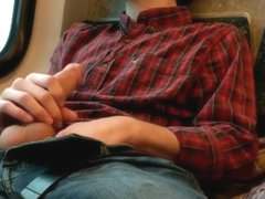18 Year Old Jerks It and Blows Load On Public Toronto GO Train