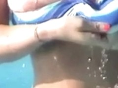 water slide expose tits