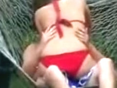 girl getting fucked in the backyard - Brother's friend films it 1