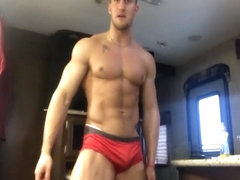 Young cocky bodybuilder