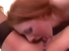 Redhead Babe Alex Gets Her Pussy Eaten