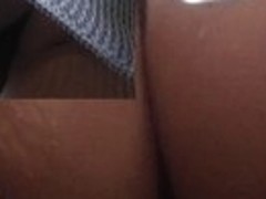 Knitted suit priceless upskirt