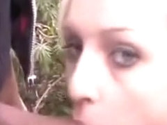 Outdoor Blowjob By Blonde