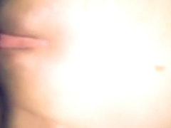 Dark haired girl sucks cock and has closeup doggystyle sex