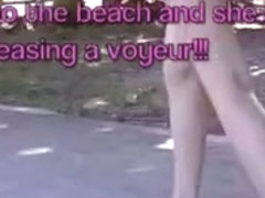 My Wife Tatiana Nude Beach Cock Teaser! Swarmed By Voyeurs!