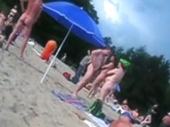 A voracious voyeur loves making videos on the nude beach.
