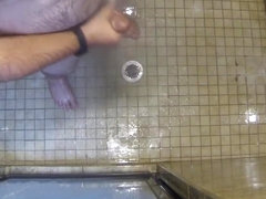 Jacking off cum in shower!