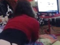 Femme exhibitionniste italienne baisee devant sa webcam