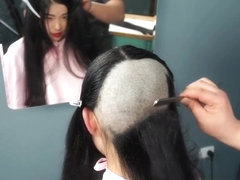 Sexy Asian Bald Headshave 2