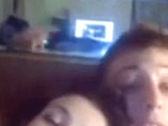 Anna and her boyfriend having sex on webcam