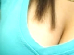 Latina Turquoise Top Massive Tits Part 2
