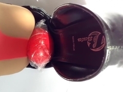 Crushing egg in my sexy high heels