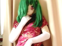 my kigurumi dressd in cheongsam