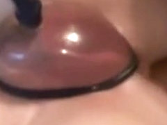 anally drilled whilst using a muff pump to receive an agonorgasmos