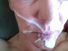 Incredible homemade blowjob, facial cumshot, closeup porn scene