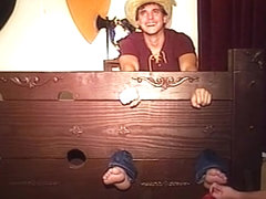 College Guy Tickled in Stocks #6