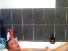 Twink jerking off in the bathroom