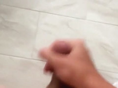 Jerking off in bathroom