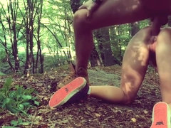 Outdoor ANAL in Forest with Deep Cum in Fit ASS