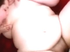 Obese Brunette Vamp Gets Her Jugs Fondled And Plump Cunt Fucked In A Threesome On The Couch