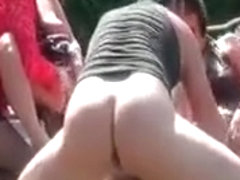 Five Sluts Posing On Cam Outdoor