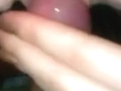 Making him cum with her bulky soaked lips