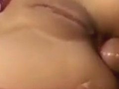 Blond asian bitch fingering her pussy