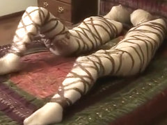 Two girls in mummy bondage