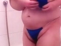 My huge Boobs blue mikro Bikini