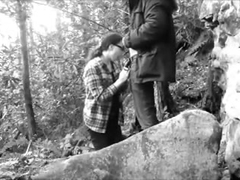 Blowjob in the woods