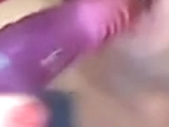 Dildo Deepthroat - russian girl gagging on her toy