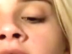 Blonde teen gets her ass hole checked out.