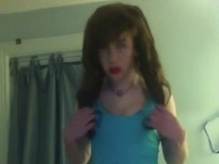 Cute amateur crossdresser