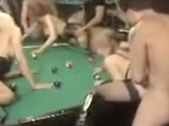 French Orgy In A Pool Hall