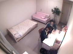 Asian college girl learning the secrets of hard spy cam fuck