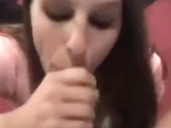 Hot deepthroat blowjob by horny gf