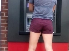 NICE MUFFIN BUTT AT THE ATM!!!!