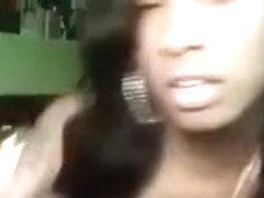 Incredible young black hoochie on webcam in her bedroom