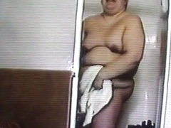 BBW caught getting out of the shower