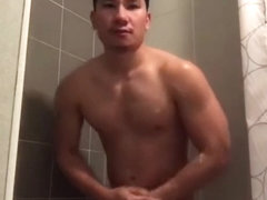 Hot Thai Model Taking a Shower