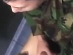 soldier caught masturbating