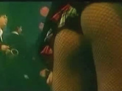 Upskirt voyur vid of gorgeous dancing girls at a live music party