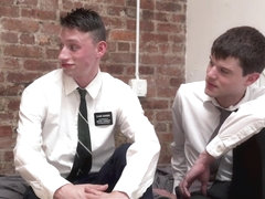 MormonBoyz - Two jealous missionaries fuck each other for their boyfriend