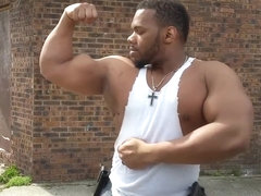 Big Bulging Biceps On Display