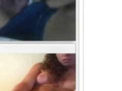 Mutual lesbo masturbation on livecam
