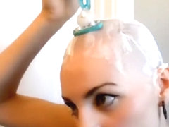 Girl Shaves head