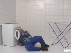 MMV FILMS German Mom draining the plumber