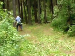 Hitchhiker fucked in the woods